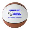 Personalized Sports Balls Graduation Basketball - Regulation Size, Blue Text for 2024 Graduates (1 Basketball, 1 Set, 1 Piece, 1 Package) view 1