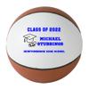 Personalized Sports Balls Graduation Basketball - Regulation Size, Blue Text for 2024 Graduates (1 Basketball, 1 Set, 1 Piece, 1 Package) view 3