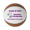 Personalized Custom Graduation 2024 Basketball Gift - Graduation Class of 2024 - Graduation Gift for Boy - Graduation Gift for Girl (Regulation Basketball, Puprle Text) view 2