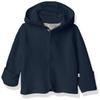 HonestBaby Baby Boys Organic Cotton Matelasse Snap-front Hooded Jacket Cardigan Sweater, Dark Navy, 6-9 Months US view 1