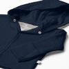 HonestBaby Baby Boys Organic Cotton Matelasse Snap-front Hooded Jacket Cardigan Sweater, Dark Navy, 6-9 Months US view 2