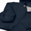 HonestBaby Baby Boys Organic Cotton Matelasse Snap-front Hooded Jacket Cardigan Sweater, Dark Navy, 6-9 Months US view 3