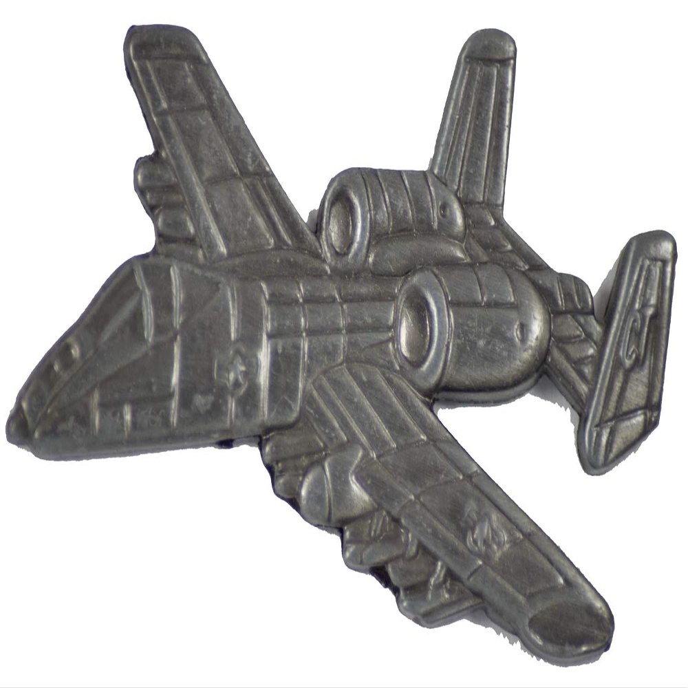 A-10 WARTHOG LAPEL PIN OR HAT PIN - Size 2 1/2" - VETERAN OWNED BUSINESS