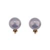 1-5 Pairs Pearl Clip on Earrings for Women Non Piercing Earrings Set Hypo-Allergenic Earrings (Grey Clip-ons) view 1