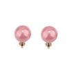 1-5 Pairs Pearl Clip on Earrings for Women Non Piercing Earrings Set Hypo-Allergenic Earrings (Pink Clip-ons) view 1