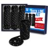 BTG Gear Heavy Duty 3/8" Marine Ropes Dock Line Reflective Boat Kit-Bow Lines for Boats up to 36'-Includes (Two 15'x3/8" Bow Lines, ONE 25'x3/8" Spring)-Double Braided Nylon Dock Kit (Rope with Loop) view 1
