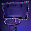 SCOTEEP LED Basketball Hoop Lights, Updated Design18ft LED Basketball Rim Light Waterproof 8 Modes Multicolor for Playing at Night Outdoors view 3