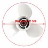 COPKINGO Boat Propeller 11 5/8 X 11-G for Yamaha 25HP 30HP 40HP 45HP 50HP 55HP 60HP /Outboard Propeller with 13 Spline Tooth 69W-45947-00 view 3