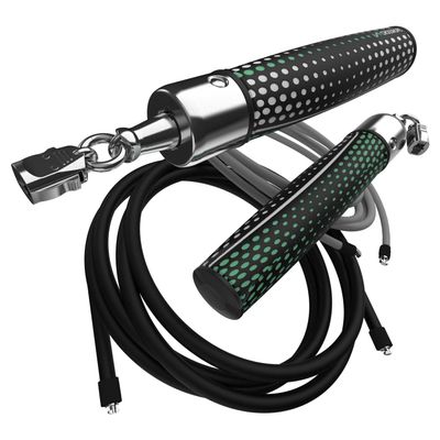 Crossrope Get Strong Set - Weighted Jump Rope- 1 LB and 2 LB Ropes - Power Handles - XLarge