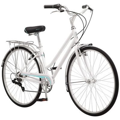 Schwinn Wayfarer Hybrid Bike, 700c Mens and Womens Bike, 7-Speed Hybrid Bicycle, Retro Steel Frame, Front and Rear Linear Pull Brakes, Fenders, Cargo Space, Adult Bicycle