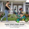 Schwinn Grit Push Steer and Ride Kids Bike, Boys Beginner Bicycle, 12-Inch Wheels, with Training Wheels, Parent Push Handle, Water Bottle and Holder, Blue view 4