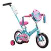 Schwinn Petunia Push Steer and Ride Kids Bike, Girls Beginner Bicycle, 12-Inch Wheels, with Training Wheels, Parent Push Handle, Streamers, Handlebar Bag, Water Bottle and Holder, Teal view 1