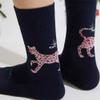 Cheetah Cartoon Pattern Socks, Trendy Couple Socks, Fashionable All-Match Spring/Summer Tube Socks-Two Pairs_Unisex Code (36-43) view 4