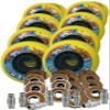 G GoodGear Outdoor Hockey 8 Wheels with 16 Bearings and 8 Spacers Asphalt (ABEC 11, 76mm) view 1