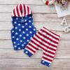XFGLCK Toddler Kids Baby Boy 4th of July Shorts Outfits Sleeveless Stars Top+ Stripe Shorts Summer Clothes Set (4th of July Shorts Set, 6-12 Months) view 2