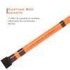 Catfish Pro Tournament Series Casting Rod - 7'6" One-Piece Rod with S-Glass, E-Glass & Carbon Graphite Construction, Super Grip, Glow Tip, Heavy-Duty Stainless-Steel Guides - Ideal for Big Catfishing view 2