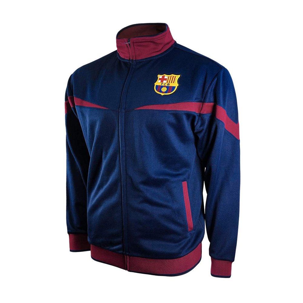Icon Sports Officially Licensed FC Barcelona Soccer Track Jacket - Unisex Kids - FCB39TJ Navy YL