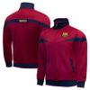 Icon Sports Officially Licensed FC Barcelona Soccer Track Jacket - Unisex Kids - FCB39TJ Burgundy YXL view 2