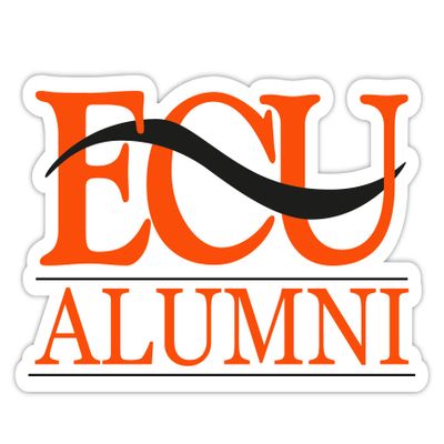 East Central University Tigers 4-Inch Laser Cut Alumni Vinyl Decal Sticker Officially Licensed Collegiate Product
