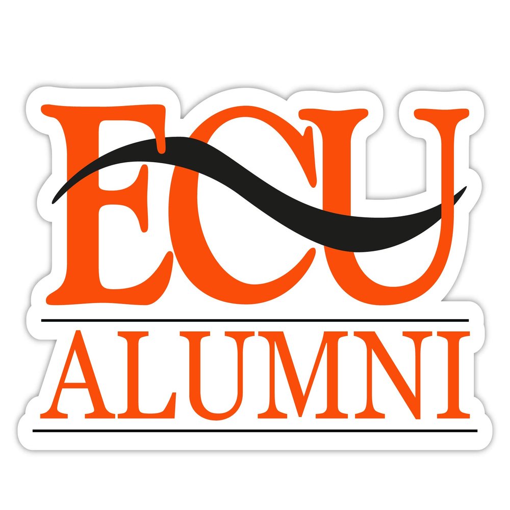 East Central University Tigers 4-Inch Laser Cut Alumni Vinyl Decal Sticker Officially Licensed Collegiate Product