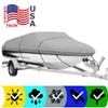 SBU Grey Boat Cover Compatible for ALUMAWELD Stryker STERNDRIVE 19 2006-600 Denier Woven Polyester - Storage Bag Included view 2