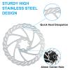 RUJOI Bike Disc Brake Rotor Kit,203mm Disc Brakes Rotors with 12 Bolts l.It fit in Many Brands of Disc Brake Caliper and Match for MTB,Road Bike,E-Bike,Perfect for Bike Disc Brake Kit Update view 2