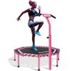 Newan 48" Fitness Trampoline with Adjustable Handle Bar, Silent Trampoline Bungee Rebounder Jumping Cardio Trainer Workout for Adults - Max Limit 330 lbs view 1