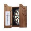 HAN'S DELTA Professional Bristle Dartboard Cabinet Set, Metal Corner Reinforcement, Regulation Steel Tip Dartboard, Includes 6 Steel Tip Darts and Scoreboards (Louis) view 1