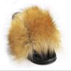 Adorllya Big Faux Fur Slides, Furry Slippers for Women Fuzzy Fluffy Sandals Shoes(Brown, numeric_11) view 2