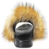 Adorllya Big Faux Fur Slides, Furry Slippers for Women Fuzzy Fluffy Sandals Shoes(Brown, numeric_11) view 4