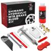 BleedZone Pro Brake Bleed Kit for Shimano Brakes, Bike Hydraulic Brake Kit with 120ml Mineral Oil and Syringe - Fits with Shimano Bike, Mountain Bike Brake Bleed Kit, Bicycle Brake Bleed Kit view 1