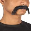 HPO Adult Men's Horseshoe FDR Mustache | Black Color | Novelty False Facial Hair | Costume Accessory for Adults view 3