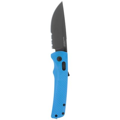 SOG Flash AT - Civic Cyan - Partially Serrated