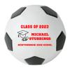 Personalized Custom Graduation 2024 Soccer Ball Gift - Graduation Class of 2024 - Graduation Gift for Boy - Graduation Gift for Girl (Regulation Soccer Ball, Red Text) view 2