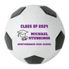 Personalized Custom Graduation 2024 Soccer Ball Gift - Graduation Class of 2024 - Graduation Gift for Boy - Graduation Gift for Girl (Regulation Soccer Ball, Purple Text) view 1