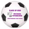 Personalized Custom Graduation 2024 Soccer Ball Gift - Graduation Class of 2024 - Graduation Gift for Boy - Graduation Gift for Girl (Regulation Soccer Ball, Purple Text) view 4