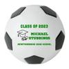 Personalized Custom Graduation 2024 Soccer Ball Gift - Graduation Class of 2024 - Graduation Gift for Boy - Graduation Gift for Girl (Regulation Soccer Ball, Green Text) view 2
