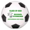 Personalized Custom Graduation 2024 Soccer Ball Gift - Graduation Class of 2024 - Graduation Gift for Boy - Graduation Gift for Girl (Regulation Soccer Ball, Green Text) view 4
