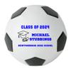 Personalized Custom Graduation 2024 Soccer Ball Gift - Graduation Class of 2024 - Graduation Gift for Boy - Graduation Gift for Girl (Regulation Soccer Ball, Blue Text) view 1