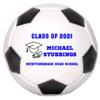 Personalized Custom Graduation 2024 Soccer Ball Gift - Graduation Class of 2024 - Graduation Gift for Boy - Graduation Gift for Girl (Regulation Soccer Ball, Blue Text) view 4