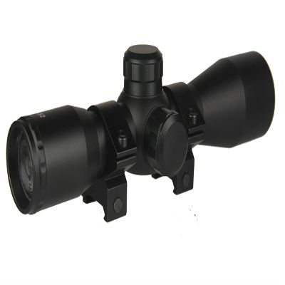 TWP 4x32 Compact Hunting Scope, Rangefinder Reticle, 1" Tube and Mid-Height Weaver Ring Mount