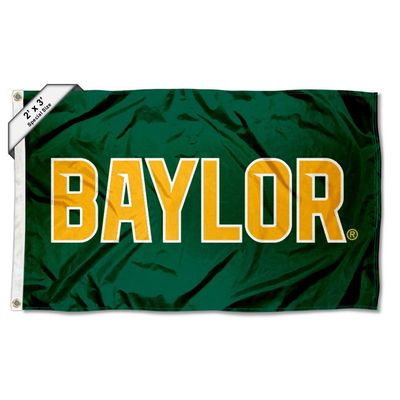 Baylor Bears Wordmark Small 2x3 Foot Flag