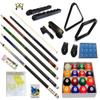 Pool Table - Premium Billiard 32 Pieces Accessory Kit - Pool Cue Sticks Bridge Ball Sets (Kit-20) view 1