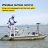 AQUOS Haswing Black Cayman 24V 80lbs 54inch Bow Mount Electric Trolling Motor with Remote, Wireless Foot Control/Quick Release Bracket for Bass Fishing Boats Freshwater and Saltwater Use view 2