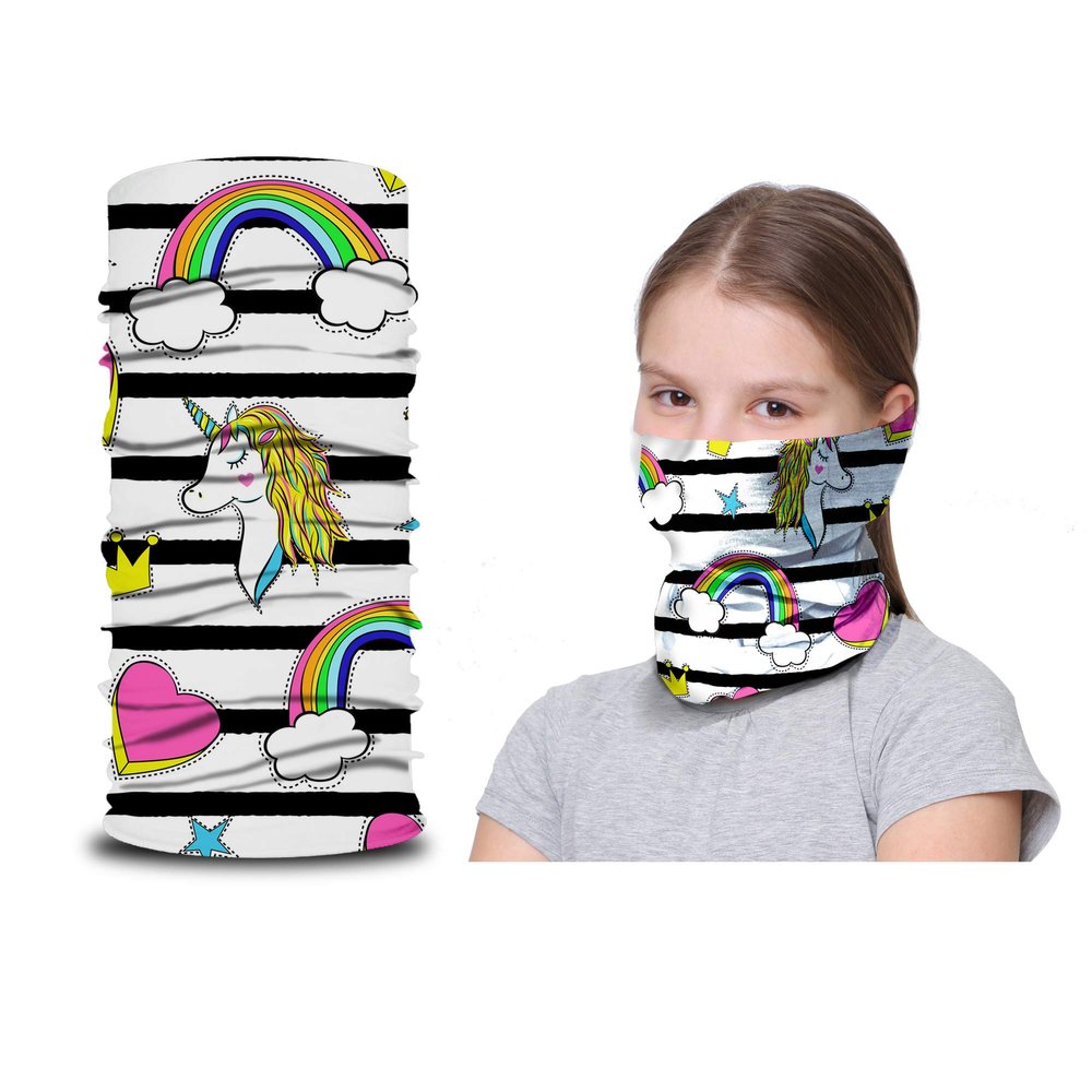 ARMORAY Face Mask Balaclava Neck Gaiter Reusable Washable Bandana Headwear Headband for Men & Women Hiking Cycling Fishing Masks (Magical Unicorn)