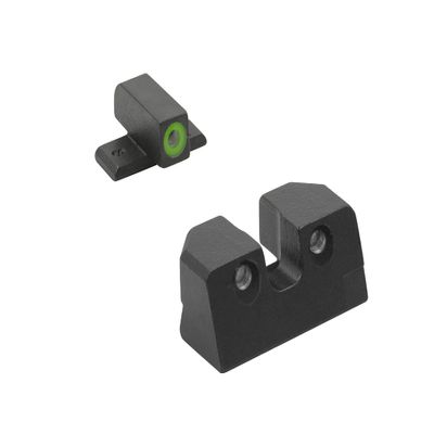 Meprolight Hyper-Bright Sig Sauer 9mm/.357 SIG P-Frame Pistol Sight Set, Fixed Green Ring/Dot Tritium Illumination (0401103111)