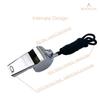 BEADNOVA Stainless Steel Whistles with Lanyard Lifeguard Whistle Referee Whistle Metal Whistle Sports Whistle Coaches Whistle (2 Pack, Silver) view 4
