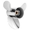13 1/4 x 17 Stainless Steel Boat Propeller Compatible with Yamaha Engines Outboard Motors 60/70/75/80/85/90/100/115 HP Reference 6E5-45945-01-EL,15 Tooth, RH view 1