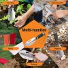 FLYEGO Backpacking Trowel, Lightweight Camping Hiking Accessories Trowel Poop Shovel Hand Shovel Ultralight with Carrying Pouch for Metal Detecting, Digging, Gardening, Outdoor (Silver) 9 in 1 view 4