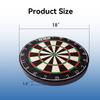 GSE Games & Sports Expert 18" Professional Tournament Official Bristle Dartboard with 100% Staple-Free Bullseye & Ultra-Thin Razor Wire Spider. AAA Grade Africa Self-Healing Sisal Fibers view 2